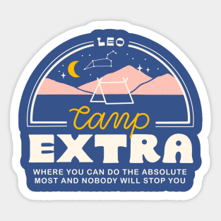 Leo Camp Extra Sticker